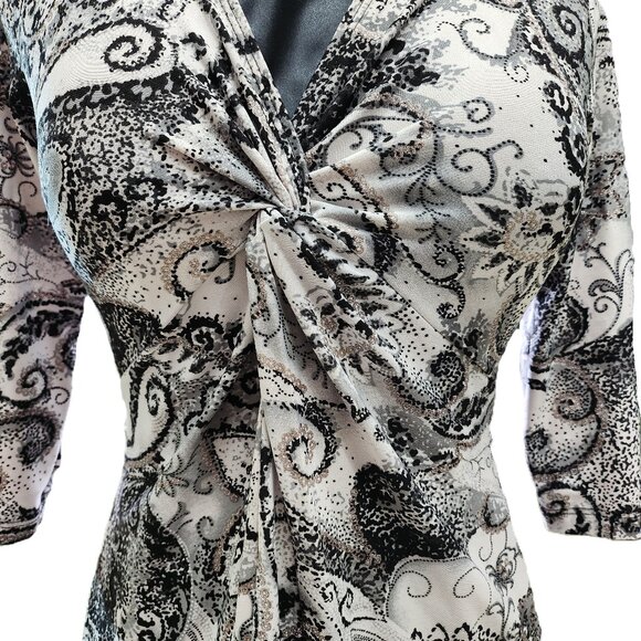 *New Low Price* Vintage 2000's Paisley Glitter Dress - Picture 4 of 7